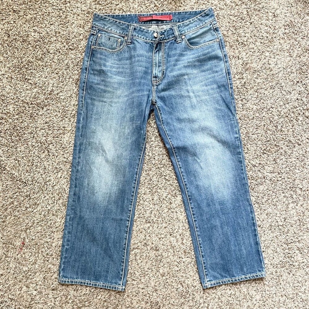 Rock & Roll Denim Cowboy Jeans Mens 36x28.5 Relaxed Straight Leg Double Barrel - Picture 3 of 11